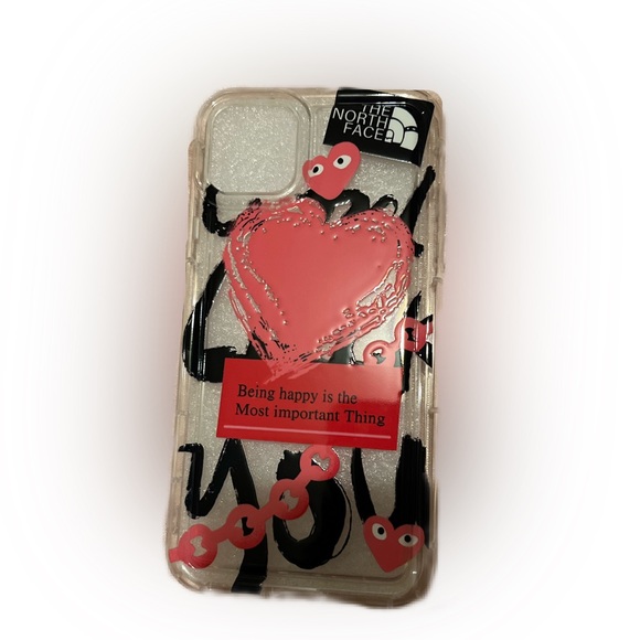 iPhone 11 ProMax Graffiti Art With Heart Print Clear Phone Case NWOT - Picture 6 of 6